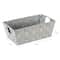 Simplify Small Grey Woven Storage Shelf Baskets, 2ct.